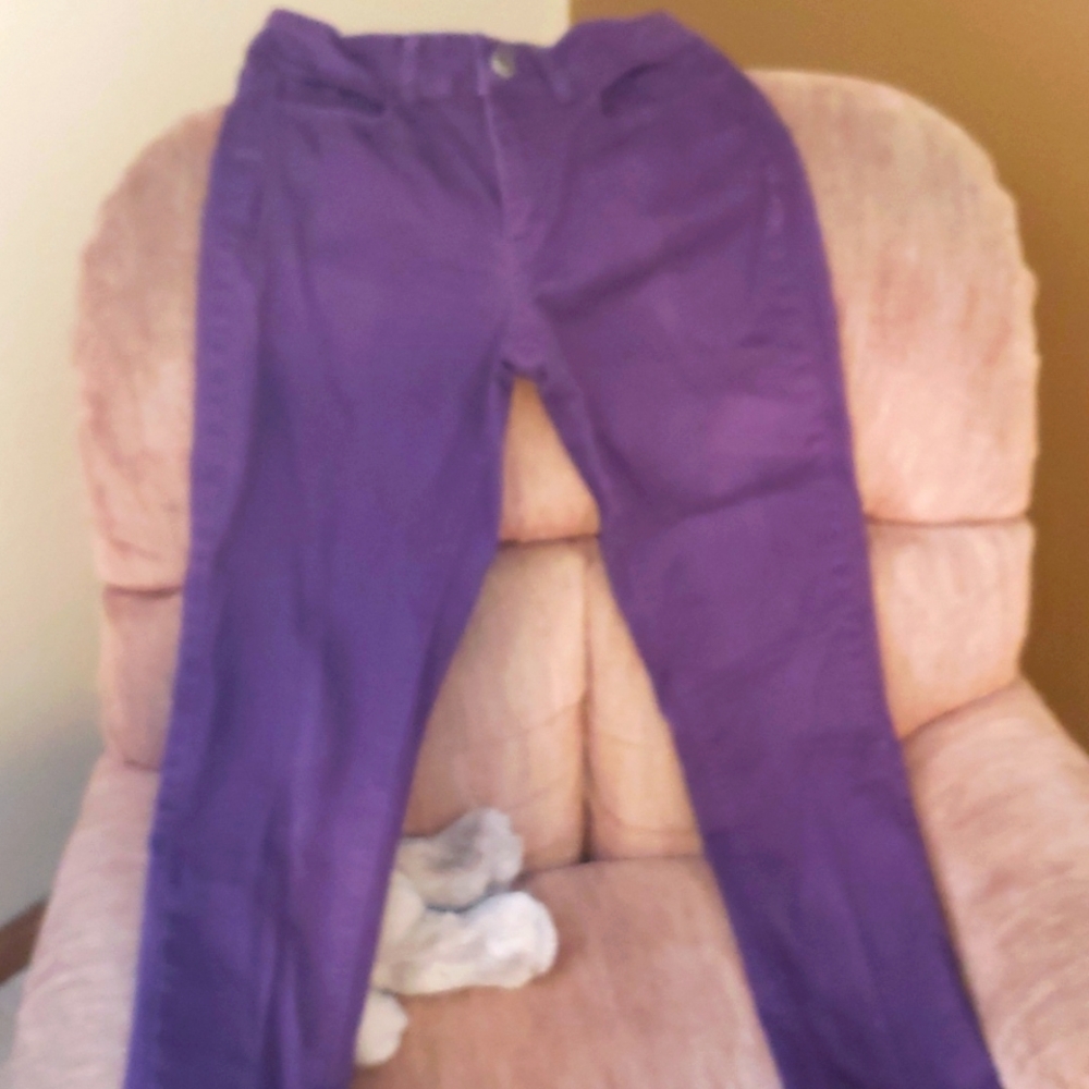 Lee high hide purple pants